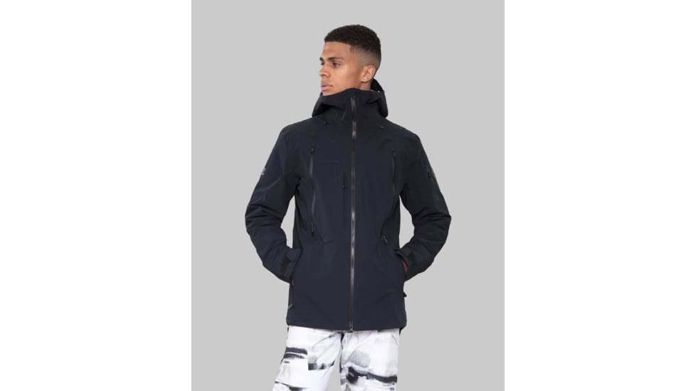 Obermeyer M Highlands Shell Jacket - Mens, Small, Black, 22046-16009-S