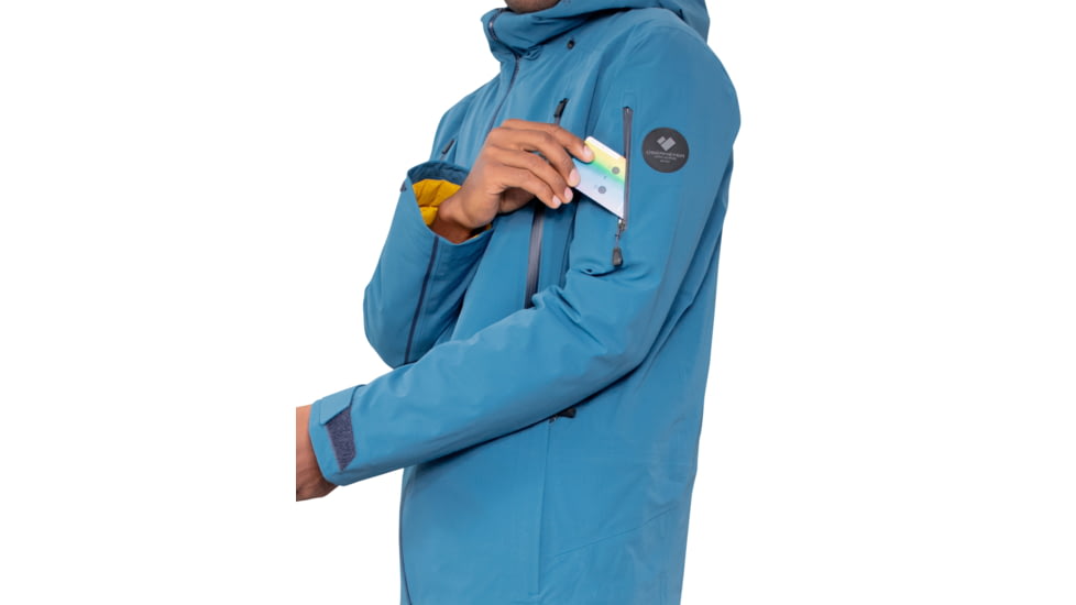 Obermeyer M Highlands Shell Jacket - Mens, Extra Large, Blue Agave, 22046-22163-XL
