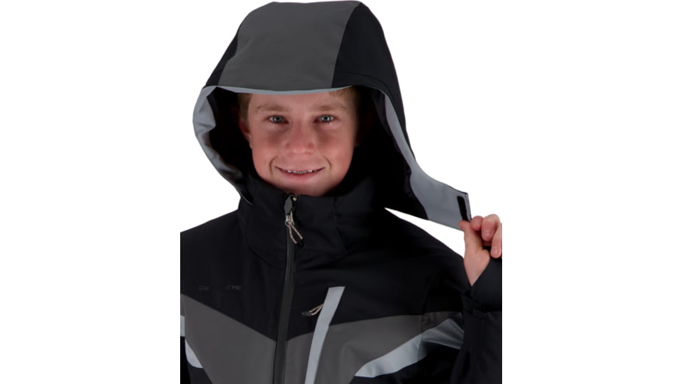 Obermeyer Mach 12 Jacket - Boys, Black, Large, 41076-16009-L