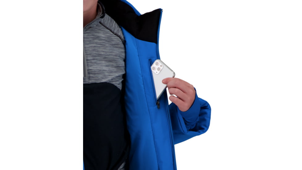 Obermeyer Mach 12 Jacket - Boys, Blue Vibes, Small, 41076-19065-S