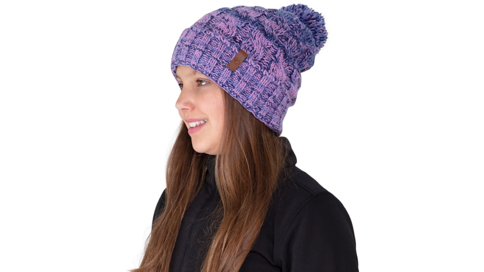 Obermeyer San Fran Pom Beanie - Girls, Vinca, One Size, 38018-22073-ONE SIZE