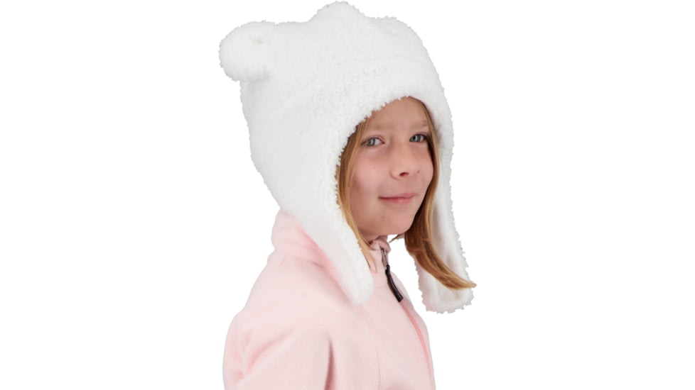 Obermeyer Ted Fur Hat, White, 5-8, 78030-16010-5-8