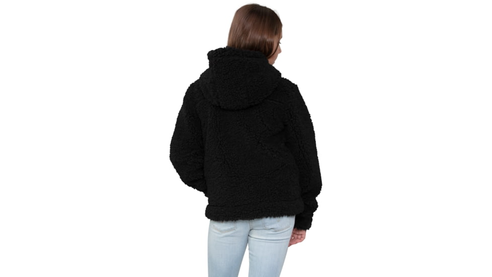Obermeyer TG Amelia Sherpa Jacket - Girls, Large, Black, 37023-16009-L