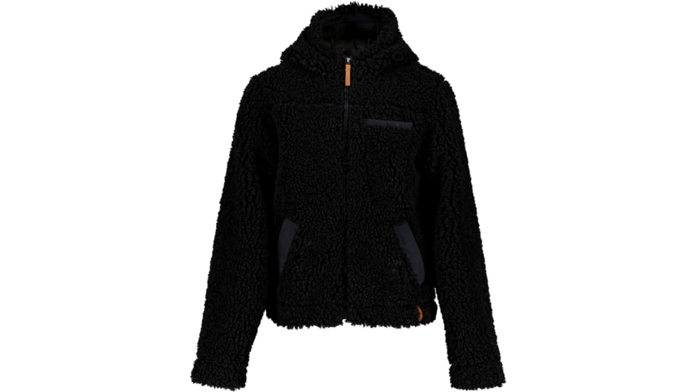 Obermeyer TG Amelia Sherpa Jacket - Girls, Large, Black, 37023-16009-L
