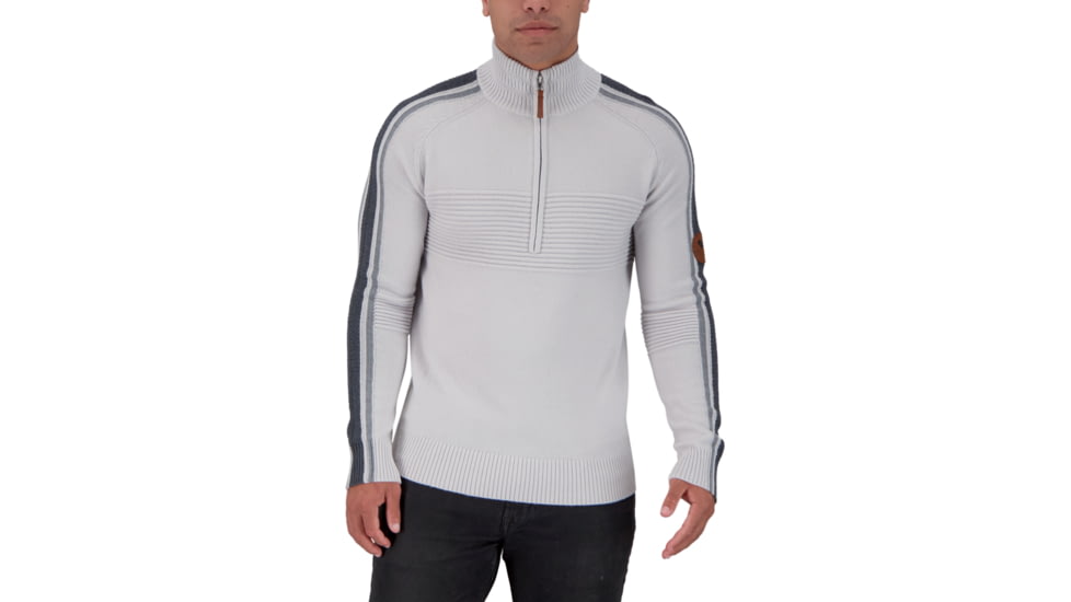 Obermeyer Vince 1/2 Zip Sweater - Mens, Fog, Large, 26030-17001-L