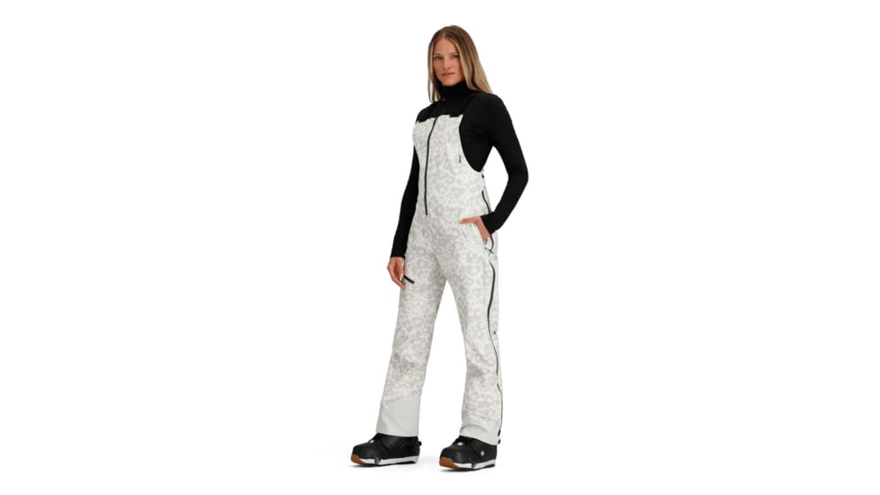Obermeyer W Highlands Shell Bib - Womens, Snow Cat, 6 US, Regular, 15068-23107-6