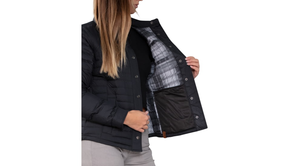 Obermeyer Willa Down Shirt - Women's, Extra Small, Black, 14062-16009-XS