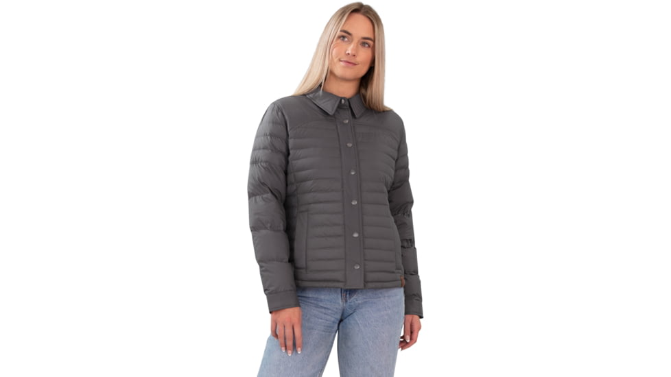 Obermeyer Willa Down Shirt - Women's, Small, Coal, 14062-20004-S