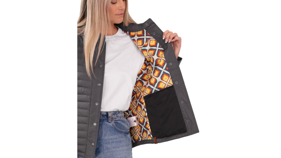 Obermeyer Willa Down Shirt - Women's, Small, Coal, 14062-20004-S