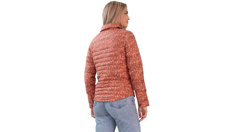 Obermeyer Willa Down Shirt - Women's, Extra Large, Rosewood Meadow, 14062-22147-XL