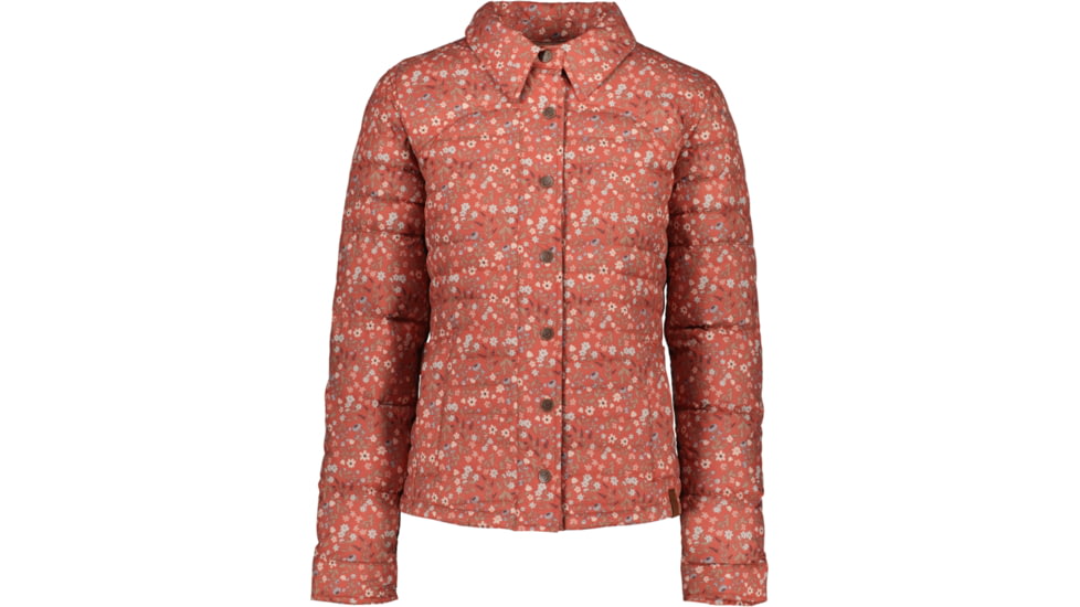 Obermeyer Willa Down Shirt - Women's, Extra Large, Rosewood Meadow, 14062-22147-XL
