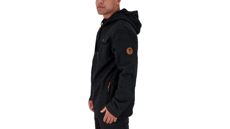Obermeyer Wyatt Wooly Jacket - Mens, Black II, Medium, 22054-21009-M