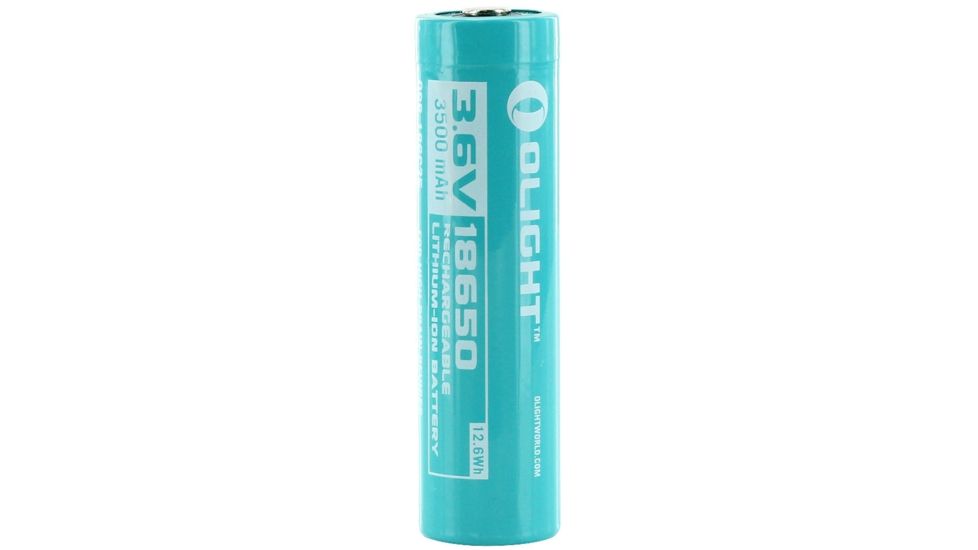 Olight 3500mAh 3.6V Protected Lithium Ion Li-ion Button Top Battery for the S30R III, Blue OLIGHT-18650-3500MAH-S30RIII