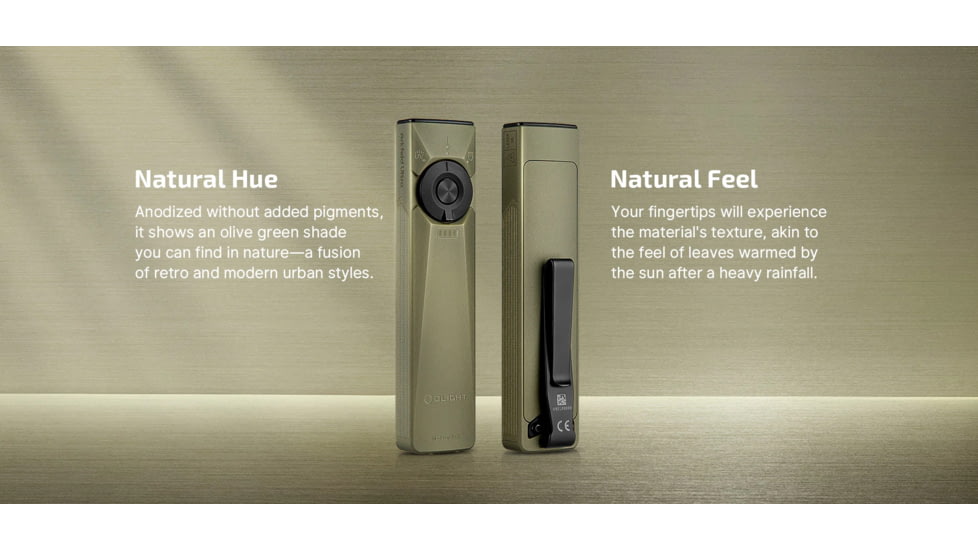 Olight Arkfeld Ultra 1400 Lumens LED Flashlight w/Green Laser Sight, Olive Green, Arkfeld Ultra