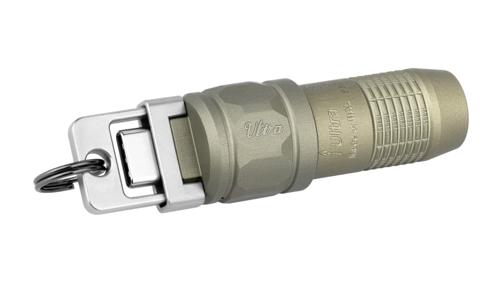 Olight iUltra USB-C Rechargeable Battery 80 Lumens LED Keychain Flashlight, Olive Green, IULTRAOLIVEGREEN