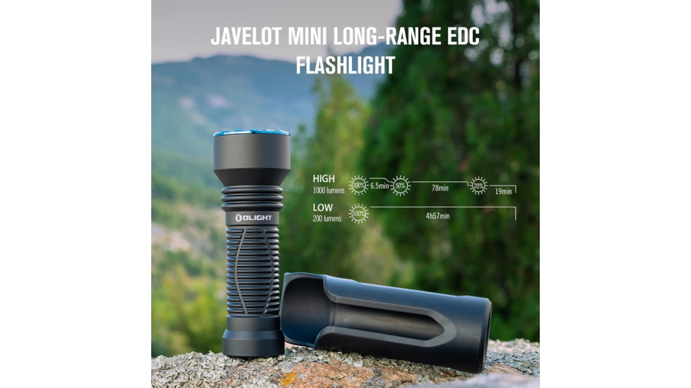 Olight Javelot Mini, Flashlight, 1,000 Lumens, Black, JAVELOTMINIBK