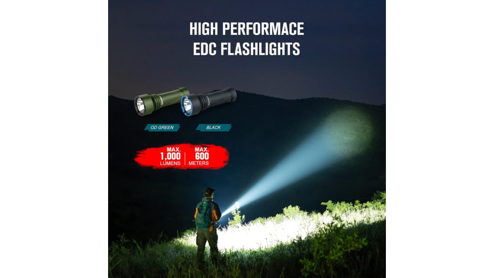 Olight Javelot Mini, Flashlight, 1,000 Lumens, Black, JAVELOTMINIBK