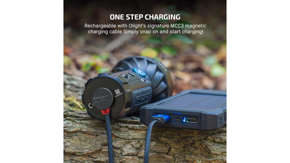 Olight Marauder Mini Lithium 7000 Lumens LED Rechargeable Handheld Flashlight, Black, MARAUDERMINI