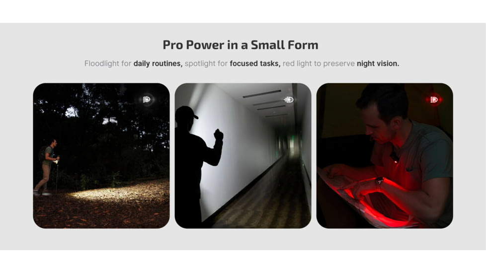 Olight Oclip Pro Lithium Ion 500 Lumens LED Flashlight, Black, Oclip Pro