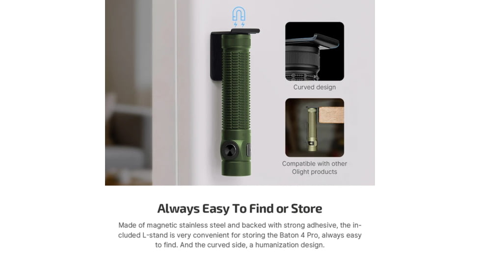 Olight Baton 4 Pro 1600 Lumens Od Green Rechargeable
