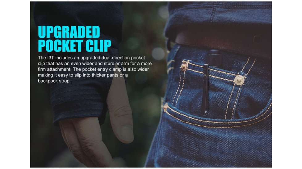 Olight I3T 180 Lumens LED Dual-Output Slim EDC Flashlight