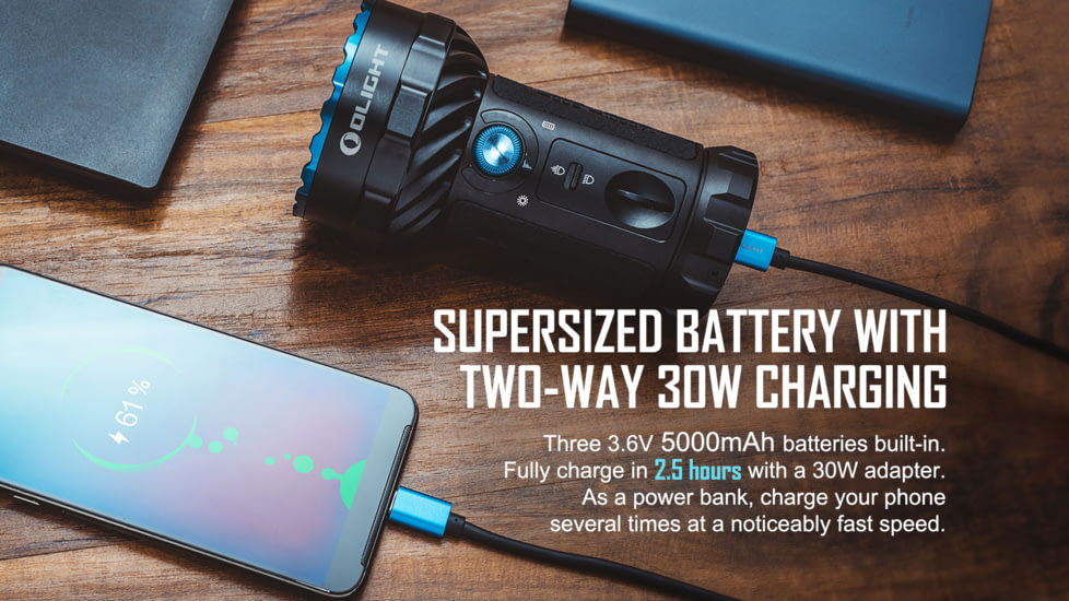 Olight Marauder 2 14000 Lumens LED Long Throw Rechargeable Flashlight