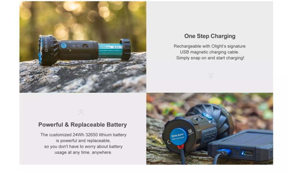 Olight Marauder Mini 7000 Lumens LED Super Bright Rechargeable Flashlight