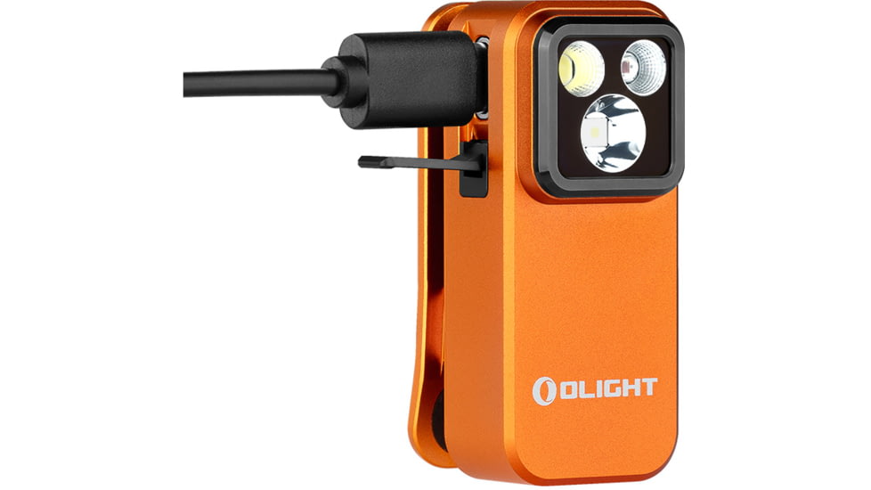 Olight Oclip Pro 600 Lumens Rechargeable Orange