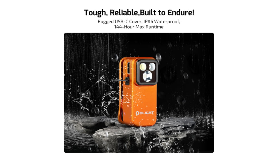 Olight Oclip Pro 600 Lumens Rechargeable Orange