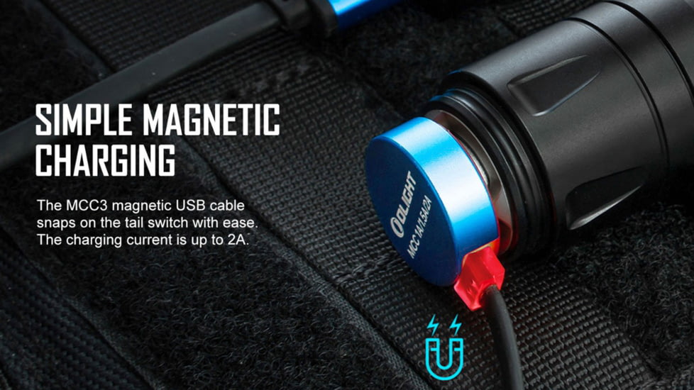 Olight Odin GL 1500 Lumens LED Rechargeable Rail Mount Flashlight w/Green Beam Combo