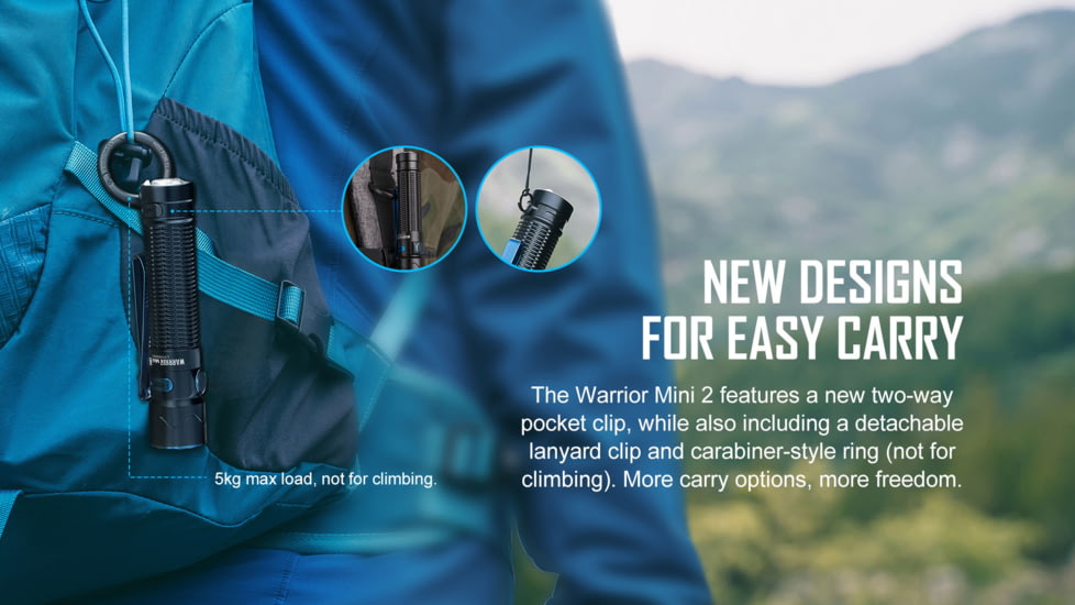 Olight Warrior Mini 2 1750 Lumens LED Rechargeable EDC Flashlight