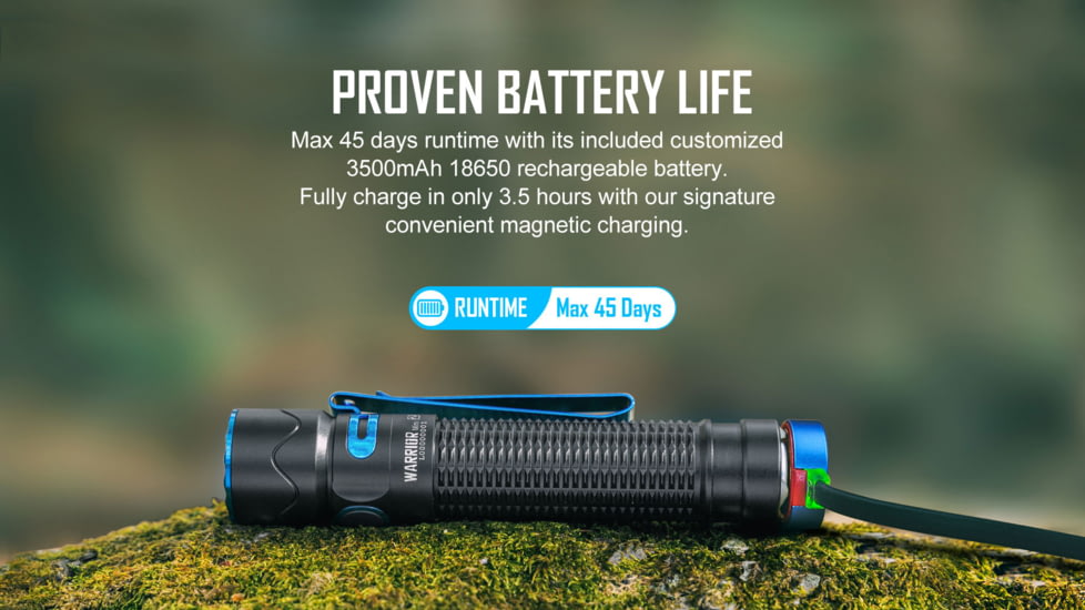 Olight Warrior Mini 2 1750 Lumens LED Rechargeable EDC Flashlight