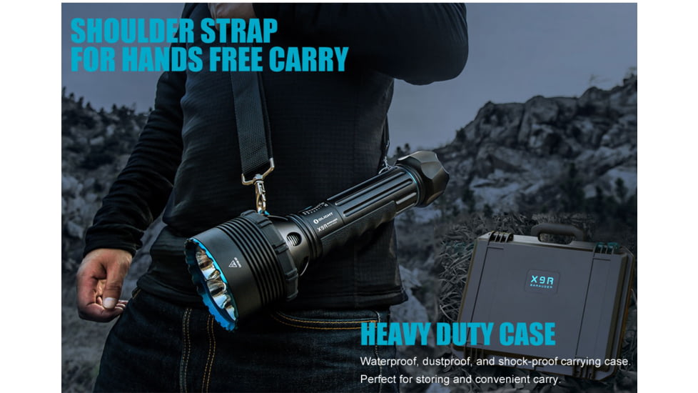 Olight X9R Marauder 25000 Lumens LED Rechargeable Flashlight