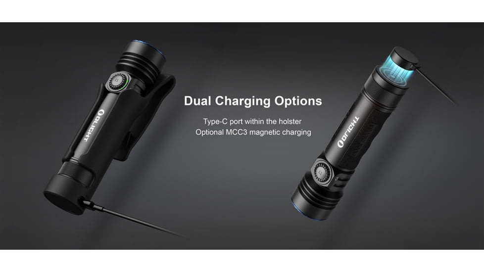 Olight Seeker 4 Pro CW LED Rechargeable Flashlight, 4600 Lumen, Black, FL-OL-SEEKER4PRO