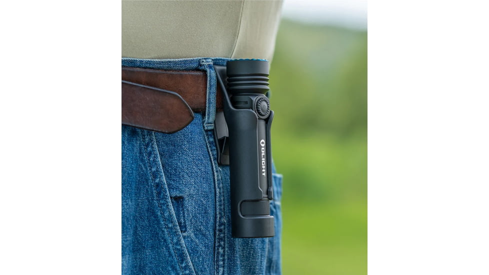 Olight Seeker 4 Pro CW, Rechargeable Handheld Flashlight, 4,600 Lumens, Black, Includes Holster, SEEKER4PROMTBKCW