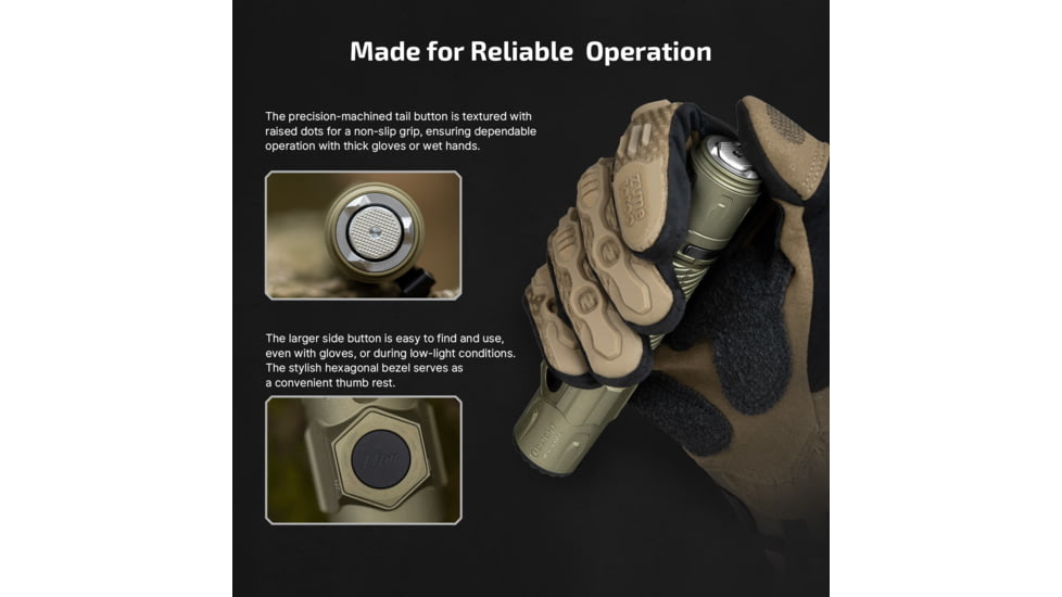 Olight Warrior Ultra 21700 Lithium Ion 2500 Lumens LED Tactical Flashlight, OD Green, WARRIORULTRAOG