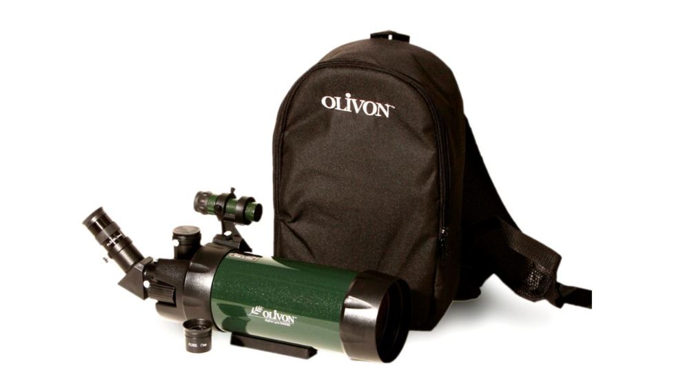 Olivon Alpha Lyra MAK90 Telescope, Green, Large OLAL90MAKTA-US