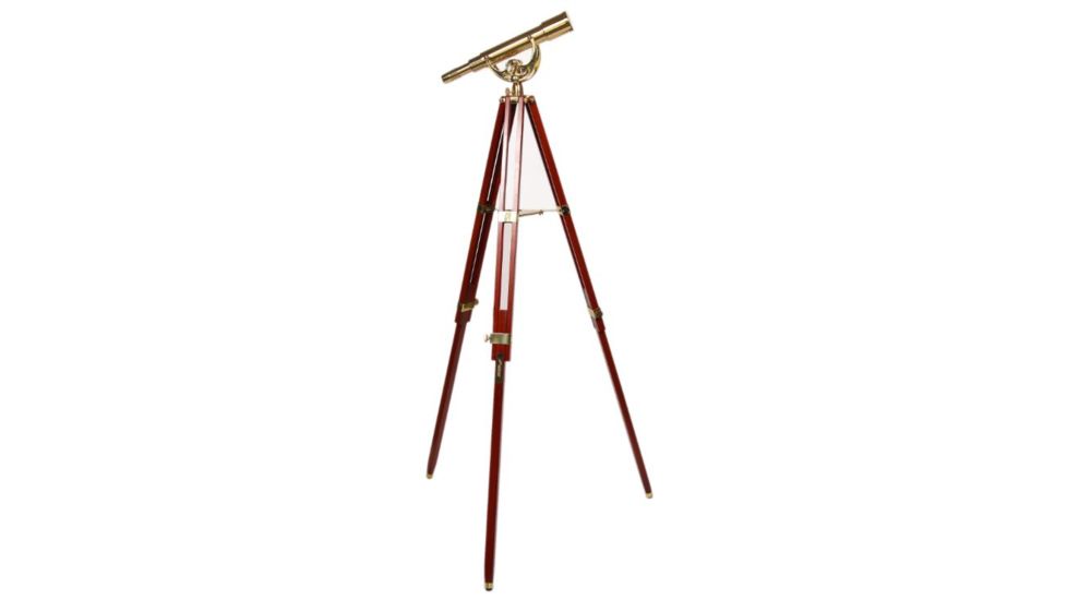 Olivon Brass 50mm Objective Lens Diameter with 15x-45x Zoom Telescope, Brass, Large OLBR154550-US