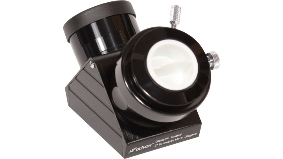 Olivon Dielectric 90 deg 2in Multicoated Mirror Star Diagonal, Black, Small OL2MSDIAG-US