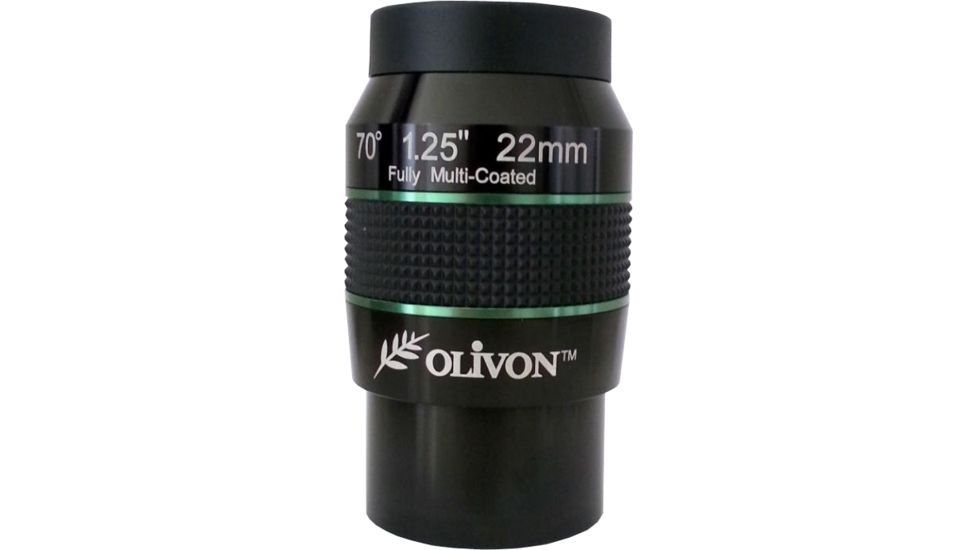 Olivon Wide-Angle 70 deg  22mm 1.25in Eyepiece, Black, Small OLIVLX22-US