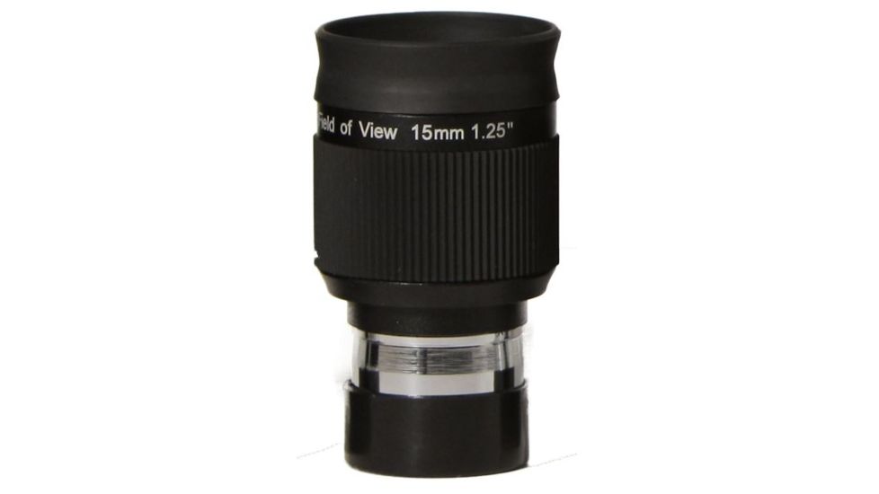 Olivon Wide-Angle Plossl 58 deg  HD 15mm 1.25in Eyepiece, Black, Small OLIV1558-US