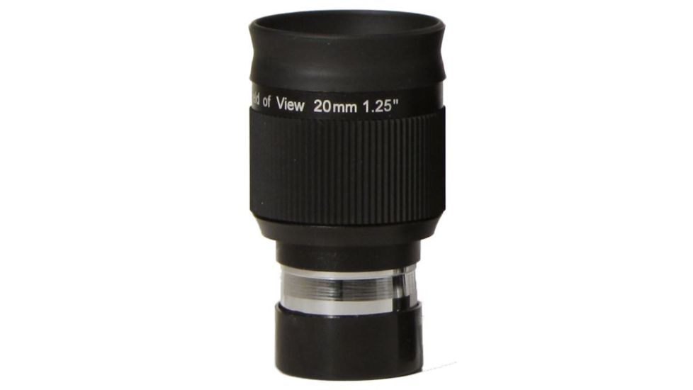 Olivon Wide-Angle Plossl 58 deg  HD 20mm 1.25in Eyepiece, Black, Small OLIV2058-US