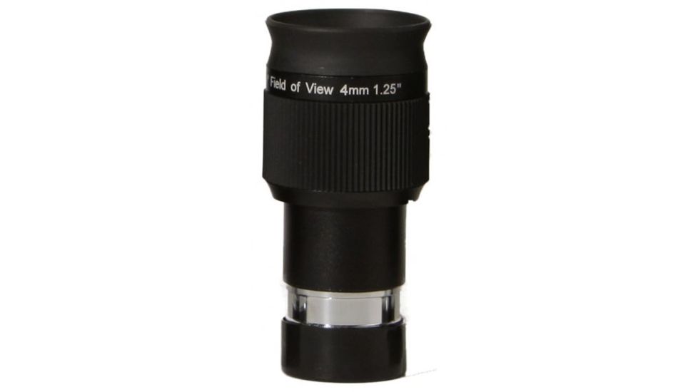 Olivon Wide-Angle Plossl 58 deg  HD 4mm 1.25in Eyepiece, Black, Small OLIV458-US