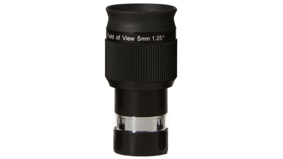Olivon Wide-Angle Plossl 58 deg  HD 5mm 1.25in Eyepiece, Black, Small OLIV558-US