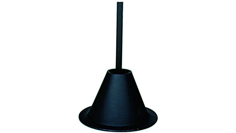 On Time Wildlife Feeders Aluminum Mounting Funnel, Black 00101