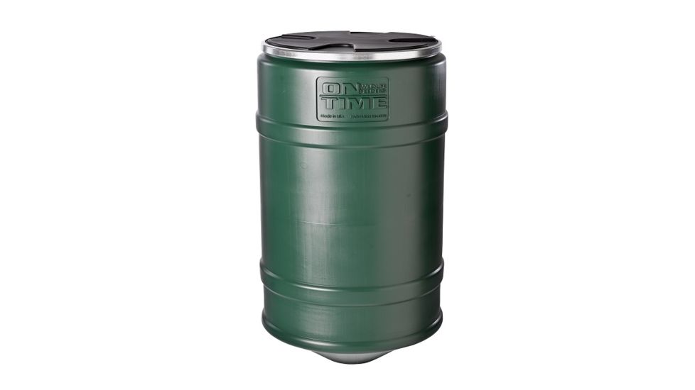 On Time Wildlife Feeders Barrel Only, 200 Lb, Green 00601