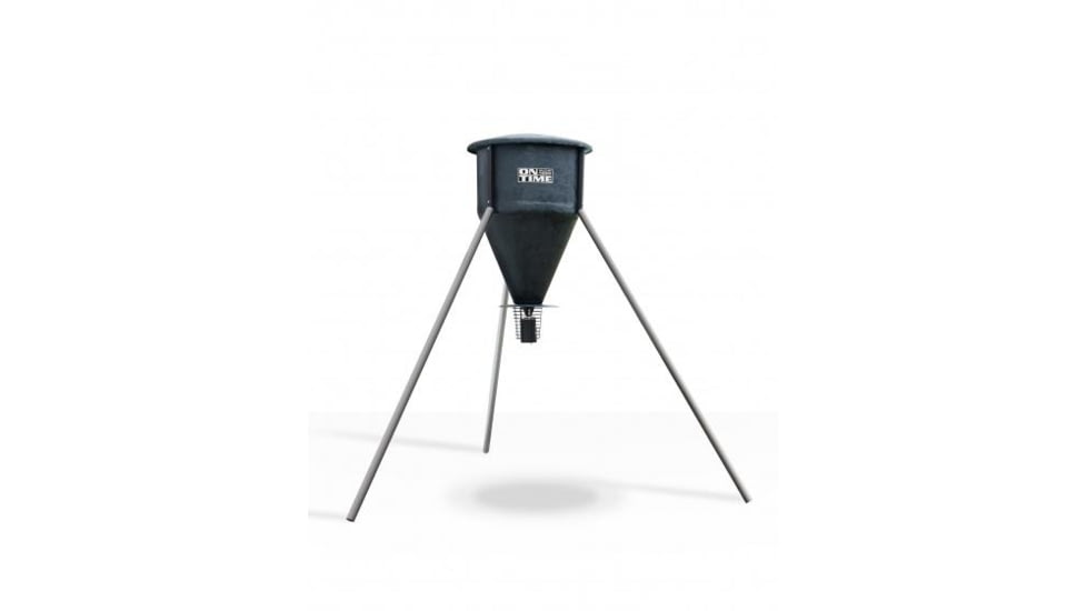 On Time Wildlife Feeders Custom Elite Feeder with Tripod - 600 lb. 95 gallon Capacity, OT82000