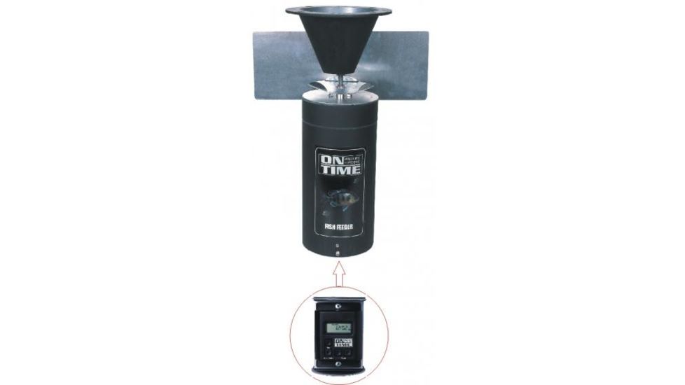 On Time Wildlife Feeders Elite Fish Feeder Only, Black 50001