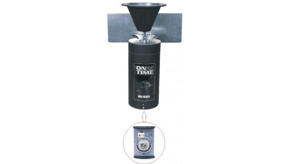 On Time Wildlife Feeders Lifetime Fish Feeder Only, Black 50000