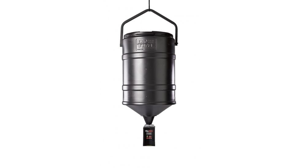 EDEMO On Time Wildlife Feeders Tomahawk Vl Feeder w/ 25 Gal Hanger, Black, 42100, EDEMO1